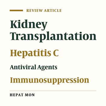 Treatment of HCV Patients Before and After Renal Transplantation