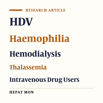 A Study of HDV in HBsAg Positive Patients in Tabriz, Northwestern Iran