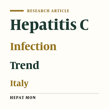 Hepatitis C Virus infections trends in Italy, 1996-2006