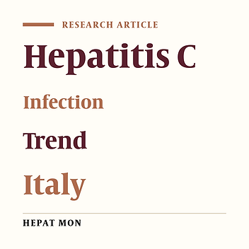 Hepatitis C Virus infections trends in Italy, 1996-2006