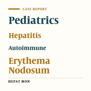 Pediatric Autoimmune Hepatitis in a Patient Who Presented With Erythema Nodosum: A Case Report