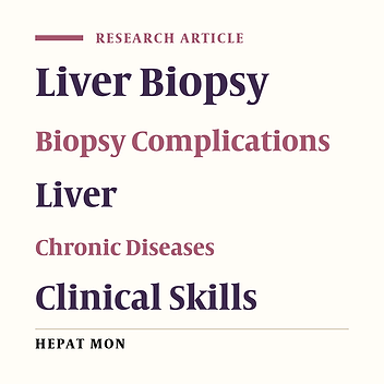 Safety and Effectiveness of Blind Percutaneous Liver Biopsy: Analysis of 1412 Procedures