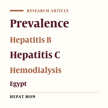 Prevalence of Occult Hepatitis B Virus Infection in Hemodialysis Patients From Egypt With or Without Hepatitis C Virus Infection