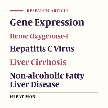 Heme Oxygenase-1 mRNA Expression in Egyptian Patients With Chronic Liver Disease