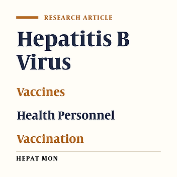 Cover image of the article: Long-Term Persistence of Seroprotection by Hepatitis B Vaccination in Healthcare Workers of Southern Italy