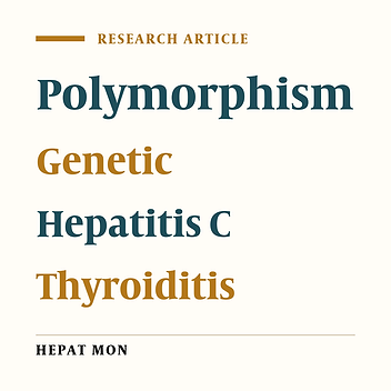 The Reduced Predictive Value of Interleukin 28b Gene Polymorphisms in a Cohort of Patients With Thyroiditis Developed During Antiviral Therapy for Chronic Hepatitis C: A Preliminary Study