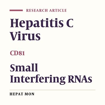 Stably Silencing of CD81 Expression by Small Interfering RNAs Targeting 3'-NTR Inhibits HCV Infection