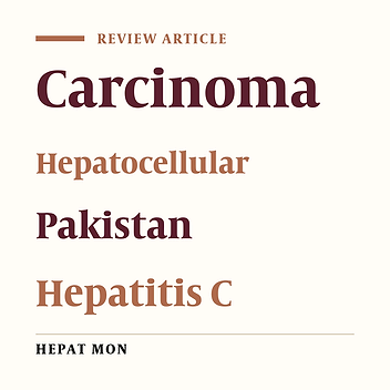 Cover image of the article: Hepatocellular Carcinoma in Pakistan: Where do We Stand?