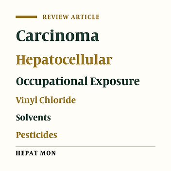 Risk of Hepatocellular Carcinoma in Workers Exposed to Chemicals