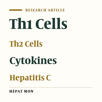 Serum Profile of T Helper 1 and T Helper 2 Cytokines in Hepatitis C Virus Infected Patients