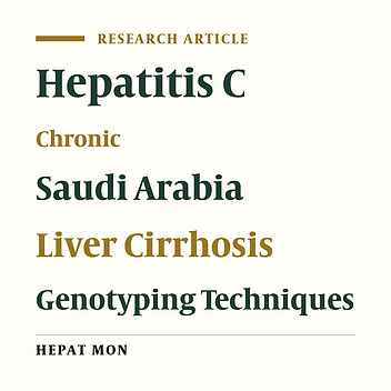 Chronic Hepatitis C in Saudi Arabia: Three Years Local Experience in a University Hospital