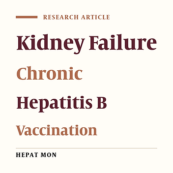 A Randomized Controlled Trial of Two Schedules of Hepatitis B Vaccination in Predialysed Chronic Renal Failure Patients