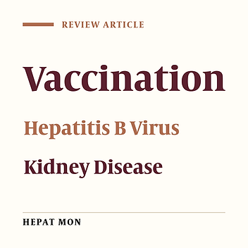 Hepatitis B Vaccination in Chronic Kidney Disease: Review of Evidence in Non-Dialyzed Patients