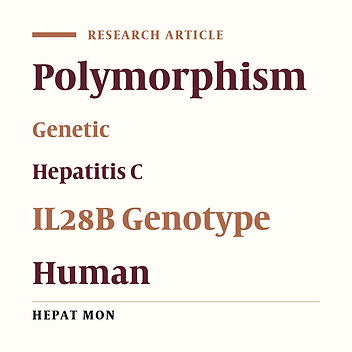 Distribution of IL28B Genotypes in Iranian Patients with Chronic Hepatitis C and Healthy Individuals