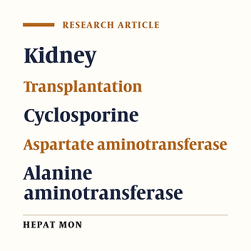 Non-Viral Related Liver Enzymes Elevation After Kidney Transplantation