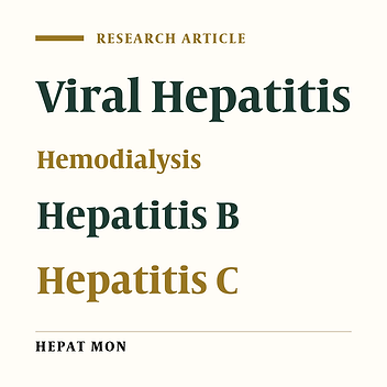 Health Related Quality of Life in Iranian Hemodialysis Patients With Viral Hepatitis: Changing Epidemiology