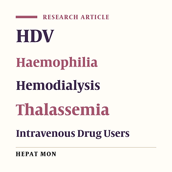 A Study of HDV in HBsAg Positive Patients in Tabriz, Northwestern Iran