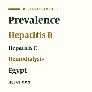 Prevalence of Occult Hepatitis B Virus Infection in Hemodialysis Patients From Egypt With or Without Hepatitis C Virus Infection
