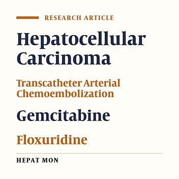 Comparison of Intra-Arterial Chemotherapy with Gemcitabine or Floxuridine Followed by TACE with Oxaliplatine