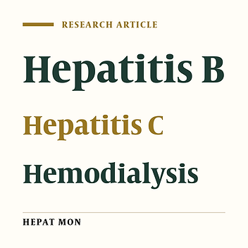 Prevalence of Hepatitis B and C Infection in Hemodialysis Patients of Rasht (Center of Guilan Province, Northern Part of Iran)
