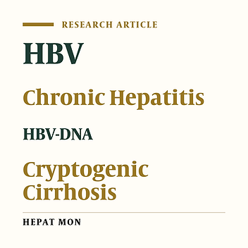 Occult Hepatitis B as a Cause of Cryptogenic Cirrhosis