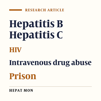 Incarceration is a major risk factor for blood-borne infection among intravenous drug users