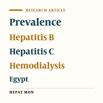 Prevalence of Occult Hepatitis B Virus Infection in Hemodialysis Patients From Egypt With or Without Hepatitis C Virus Infection