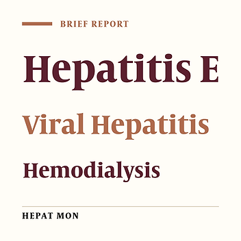 Hepatitis E Virus Infection in Hemodialysis Patients: A Seroepidemiological Survey in Jahrom, Southern Iran