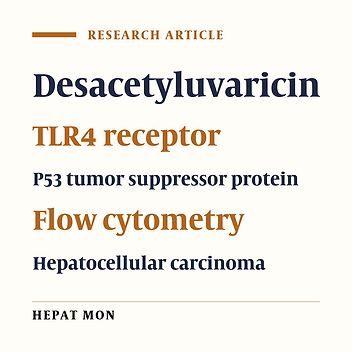 The effect of desacetyluvaricin on the expression of TLR4 and P53 protein in Hepg 2.2.15