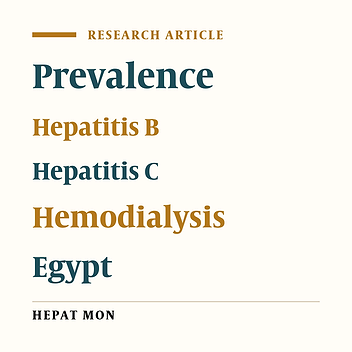 Prevalence of Occult Hepatitis B Virus Infection in Hemodialysis Patients From Egypt With or Without Hepatitis C Virus Infection
