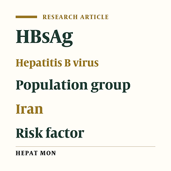 The prevalence of hepatitis B antigen-positivity in the general population of Mashhad, Iran