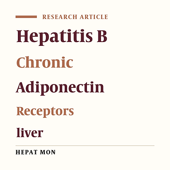 Adiponectin and Its Receptors in Chronic Hepatitis B Patients With Steatosis in China