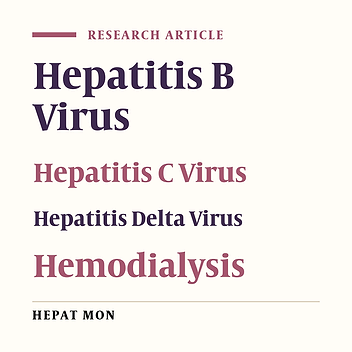 Seroprevalence of Hepatitis Viruses B, C, D and HIV Infection Among Hemodialysis Patients in Kerman Province, South-East Iran