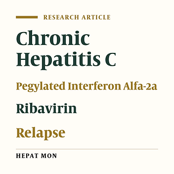 Cover image of the article: Baseline High Viral Load and Unfavorable Patterns of Alanine Aminotransferase Change Predict Virological Relapse in Patients With Chronic Hepatitis C Genotype 1 or 2 Obtaining Rapid Virological Response During Antiviral Therapy