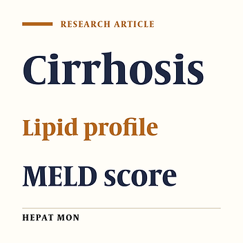 The relationship between lipid profile and severity of liver damage in cirrhotic patients