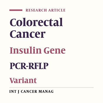 A Common Promoter Polymorphism (-23HphI) in Insulin Gene and Susceptibility to Colorectal Cancer
