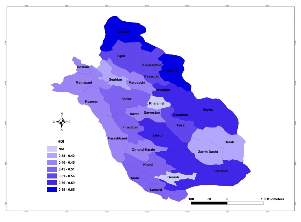 Human development index (HDI) in Fars Province Human development index (HDI) in Fars Province