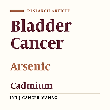 Association Between Serum Cadmium and Arsenic Levels with Bladder Cancer: A Case-control Study