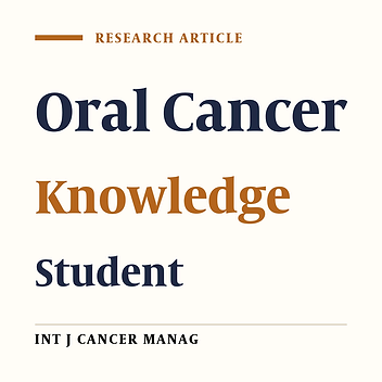 Effect of Education on Promoting Oral Cancers Knowledge of High School Students in Zahedan