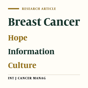 The Relationship Between Hope and Received Information About Cancer Among Women with Breast Cancer: A Descriptive-Correlational Study