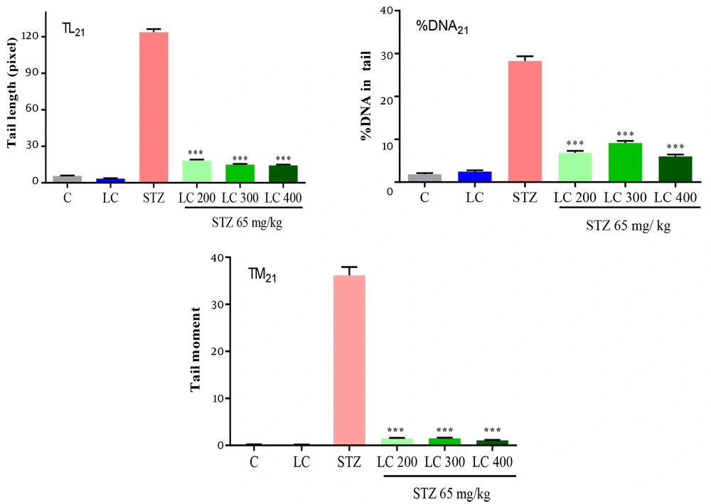 L-carnitine Attenuates DNA Damage and Oxidative Stress in Diabetic Animals