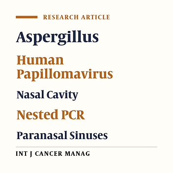 Aspergillus Species and Human Papillomavirus Infections in Epithelial Tumors of Nasal and Paranasal Cavities