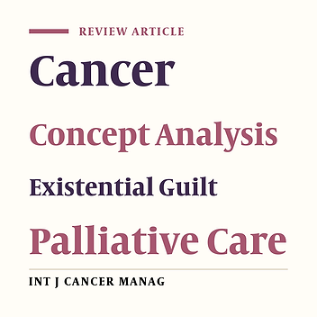 Existential Guilt in Cancer Patients: A Concept Analysis