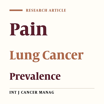 Prevalence of Pain and Factors Affecting it in Patients with Lung Cancer in Ilam
