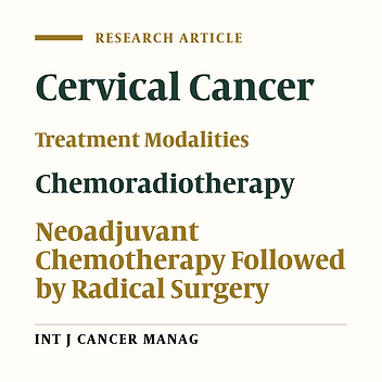 Comparison of Neoadjuvant Chemotherapy Followed by Radical Surgery with Chemoradiation in Stage IB2 to IIB of Cervical Cancer