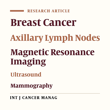 Accuracy of MRI Versus Ultrasound/Mammography in Detecting Axillary Lymph Node Involvement in Patients with Breast Cancer