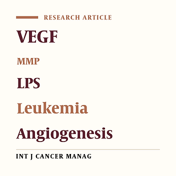 Lipopolysaccharide Effect on Vascular Endothelial Factor and Matrix Metalloproteinases in Leukemic Cell Lines In vitro