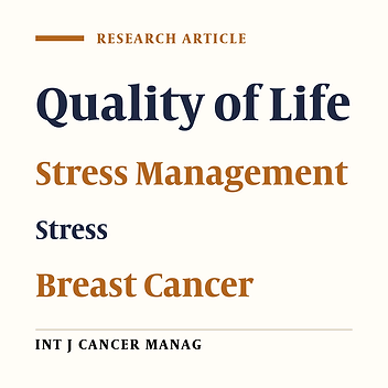The Effect of Stress Management Model in Quality of Life in Breast Cancer Women