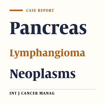 Pancreatic Lymphangioma as a Rare Pancreatic Mass: A Case Report
