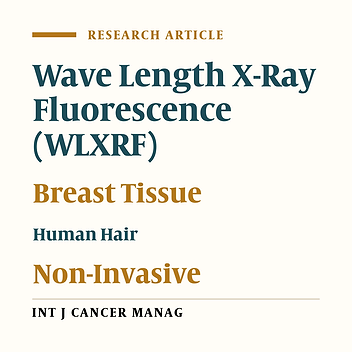 Non Invasive XRF Analysis of Human Hair for Health State Determination of Breast Tissue